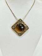 BYZANTINE STYLE VINTAGE STERLING SILVER NECKLACE