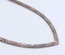 925 Sterling Silver Herrnigbone Necklace and V Shaped Necklace