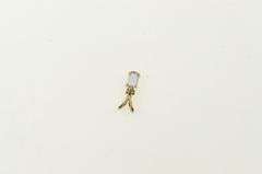 14K Yellow Gold Oval Tanzanite Diamond Accent Classic Pendant