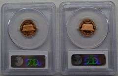 1979-S Type -1 & Type 2 Proof Lincoln Penny (1C) PCGS PR69RD DCAM- 2 Coin Set