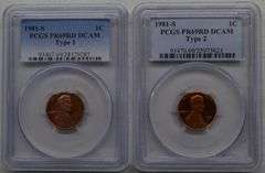 1981-S PCGS PR69RD DCAM 1C (lots of 2 Lincoln Penny)