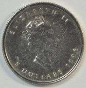 Gem BU 1998 Canada Pure .9995 $5 Platinum Maple Leaf