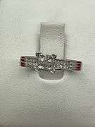 CERTIFIED  14K WHITE GOLD AND DIAMOND ENGAGEMENT RING