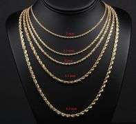 14K SOLID GOLD 4.5mm -20" - ROPE CHAIN / TWISTED CHAIN