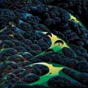 Three Pastures On A Hillside by Eyvind Earle