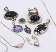 Group Lot of Vintage 925 Sterling Silver Jewelry