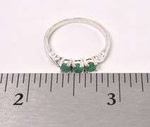 Emerald Ring In Sterling Silver