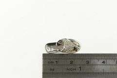 14K White Gold Pave Diamond Inset Sandal Flip Flop Shoe Charm/Pendant