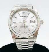 Men's Stainless Steel Classic Diver Watch w/ Day Date