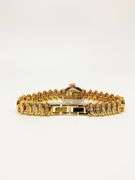 Ladies Geneva & Gemstone Watch, 18kt Yellow Gold Plated