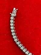 CERTIFIED 14K WHITE GOLD AND DIAMOND BRACELET