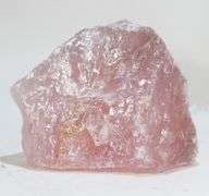 Huge! 4,717ct uncut powder pink Rose Quartz