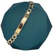 ID BRACELET , 14K YELLOW GOLD MIAMI CUBAN LINK CHAIN BRACELET