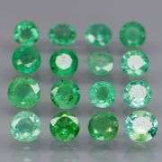 Vivid! Top green 2.45ct Colombian Emerald set