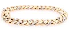 What an Incredible 0.75ctw Single Cut Diamond Link Bracelet in 14K