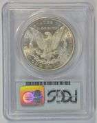 Sparkling-white Gem BU 1879-S Morgan Silver Dollar. PCGS MS65