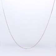 Vintage Italian Sterling Silver Box Chain Necklace