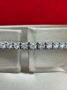 CERTIFIED BRAND NEW 14K WHITE GOLD LADIES DIAMOND TENNIS BRACELET . 3.00 CARATS