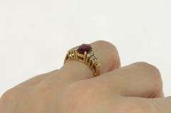 14K Yellow Gold 1.70 Ctw LeVian Ruby Diamond Engagement Ring