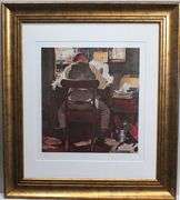 Extremely rare and collectable hand signed Norman Rockwell