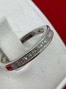 14K BRAND NEW WHITE GOLD AND DIAMOND