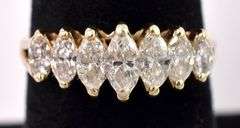 Marvelous Diamond Ring In 14K Yellow Gold