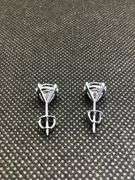 TIMELESS 14K WHITE GOLD SINGULAR DIAMOND STUD EARRINGS