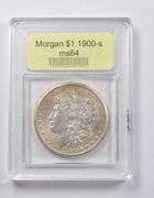 MS64 1900-S Morgan Silver Dollar USCG
