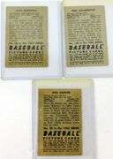 3 Bowman 1952 Baseball Cards