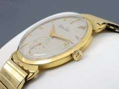 Prestigious 1950s Mathey-Tissot 18K YG Hand-Wind Watch