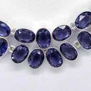 Sparkling 181 Cttw Majestic Lab Tanzanite Necklace