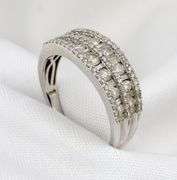 Diamond Laden White Gold Band