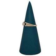 14K Gold Two Hearts Love Ring