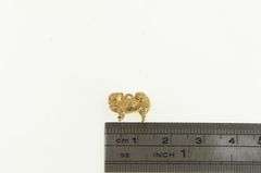 14K Yellow Gold 3D Dog Shih Tzu Puppy Pet Animal Charm/Pendant