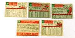 5 Topps 1959 Baseball Cards