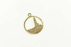10K Yellow Gold Peggy's Cove Nova Scotia Canada Souvenir Charm/Pendant