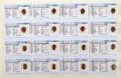 GROUP LOT OF 16 CERTIFIED NATURAL RUBY LOOSE GEMSTONES- 177.0+CARATS!