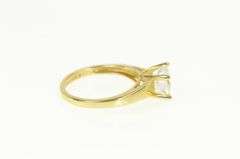 14K Yellow Gold Heart Solitaire CZ Travel Engagement Ring