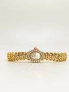 Ladies Geneva & Gemstone Watch, 18kt Yellow Gold Plated