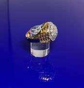 Mens Dazzling 14 Kt Gold Plated Ring