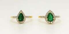 2 Beautiful Emerald Rings