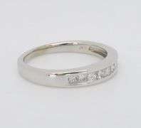 Channel Set Diamond Band in 14k White Gold