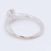 Sparkling White Gold Round Brilliant Cut Diamond Solitare Engagement Ring
