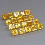 Fantastic 4.44ct square cut yellow Sapphire set