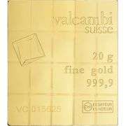 Valcambi Suisse 20x1 Gram Gold CombiBar