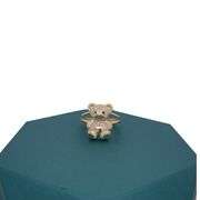 14K Gold SparklingTeddy Bear Ring