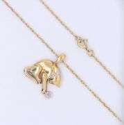 92 Sterling Silver Cat Playing with Ball Pendant on Chain