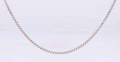 Italian Sterling Silver Box Chain Necklace