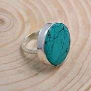 17 Ct Lab Created Turquoise Ring