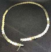 STYLISH 14K THREE-TONE GOLD “XO” LOVE CHAIN